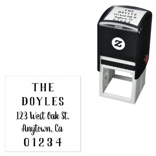 Modern kalligrafie script | Retouradres Zelfinktende Stempel (In situ)