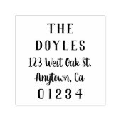 Modern kalligrafie script | Retouradres Zelfinktende Stempel (Design)