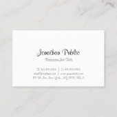 Modern kalligrafie script tekst minimalistische Sj Visitekaartje (Voorkant)