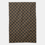 Modern Kameel Diamant Patroon Theedoek (Verticaal)