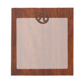 Modern Kanker Sterrenbeeld op Mahonie Decor Notitieblok (Voorkant)