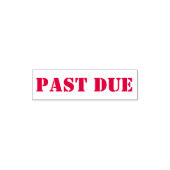 Modern Kantoor "achterstallig" bericht Alle Petten Zelfinktende Stempel (Design)