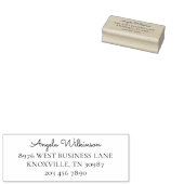Modern kantoor coworker retouradres rubberstempel (Gestempeld)