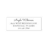 Modern kantoor coworker retouradres rubberstempel (Afrduk)