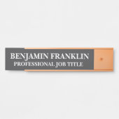 Modern Kantoor Naambordje (Voorkant)