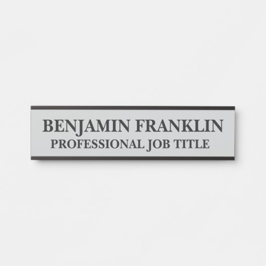 Modern Kantoor Naambordje (Voorkant)
