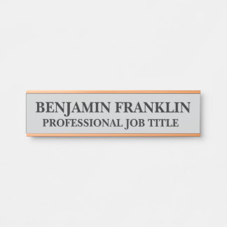 Modern Kantoor Naambordje voor Professionals