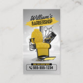 Modern kapperszaak kapperskapsel visitekaartje (Voorkant)