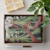 Modern kardinaal Amaryllis Collage Tissue Paper Tissuepapier (Geschenk)