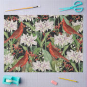 Modern kardinaal Amaryllis Collage Tissue Paper Tissuepapier (Craft)