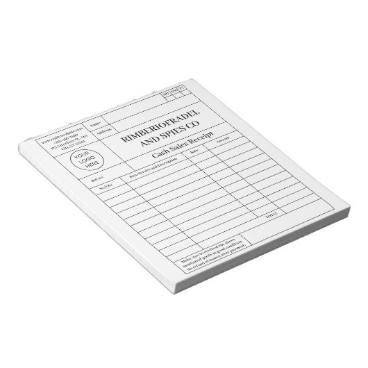 modern kasgeld notitieblok (Schuin)