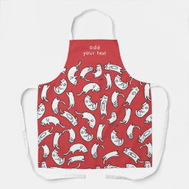 Modern Kawaii Funny Cute Cats Pattern Schort