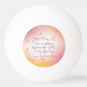 Modern Kawaii Pink Best Mam Ever Moederdag Pingpongbal (Voorkant)