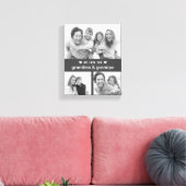 Modern Keepomwille Black en White Photos Grandpare Canvas Afdruk (Insitu (Woonkamer))