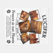 Modern Keepomwille Dog Photo Fleece Deken (Voorkant (Horizontaal))