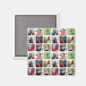 Modern Keepsake fotocollage patroon Magneet (Voorkant / Achterkant)
