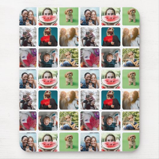 Modern Keepsake fotocollage patroon Muismat (Voorkant)