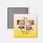 Modern Keepsake – Four Photo Mom Magneet (Voorkant / Achterkant)
