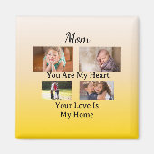 Modern Keepsake – Four Photo Mom Magneet (Voorkant)