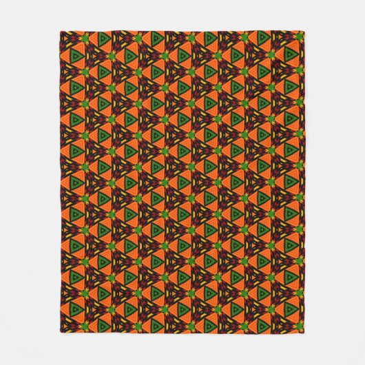 Modern Kente Fleece Blanket, 50 x 60 inch (Voorkant)