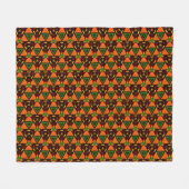 Modern Kente Fleece Blanket, 50 x 60 inch (Voorkant (Horizontaal))
