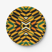 Modern Kente Pattern Papier Bord (Voorkant)