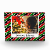 Modern KENYA FLAG Kerstmis Fotoblokken (Voorkant)