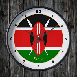 Modern Kenyan Flag, Kenia Home / design Ronde Klok