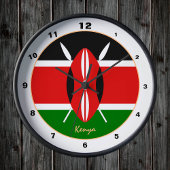 Modern Kenyan Flag, Kenia Home / design Ronde Klok