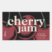 Modern Kersenjam Etiket Sticker (Voorkant)