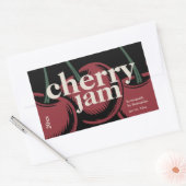 Modern Kersenjam Etiket Sticker (Envelop)