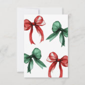 Modern Kerst Baby shower Dank u kaart (Achterkant)