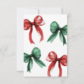 Modern Kerst Baby shower Dank u kaart (Achterkant)