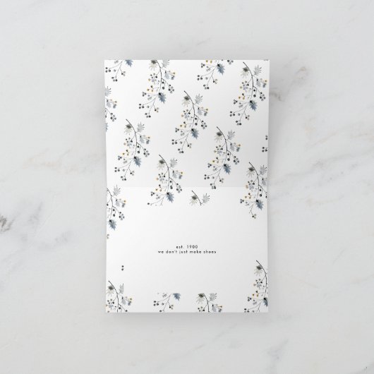 Modern Kerst LOGO Zakelijke Vouwkaart Feestdagen Kaart (Binnen)