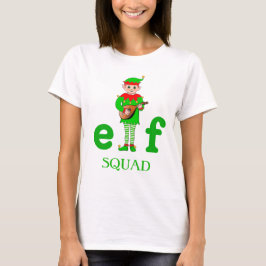 Modern Kerst Muziekal Elf Squad T-Shirt