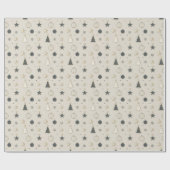 Modern Kerst Naadloos Patroon Cadeaupapier (Vlak)