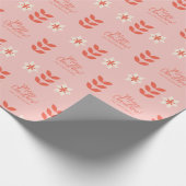 Modern kerst Scandinavisch Ornament Cadeaupapier (Hoek)