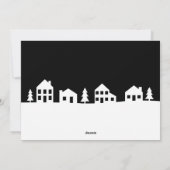 Modern Kerst Village  Kerstkaart (Achterkant)