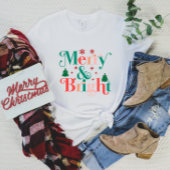 Modern Kerst Vrolijk & Helder T-shirt