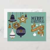 Modern Kerst Wenskaart Feestdagenkaart (Voorkant / Achterkant)