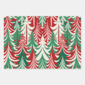 Modern kerstboom inpakpapier met patroon (Voorkant 3)
