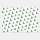 Modern Kerstboom Patroon Vakantie Gift Inpakpapier Vel (Voorkant 3)