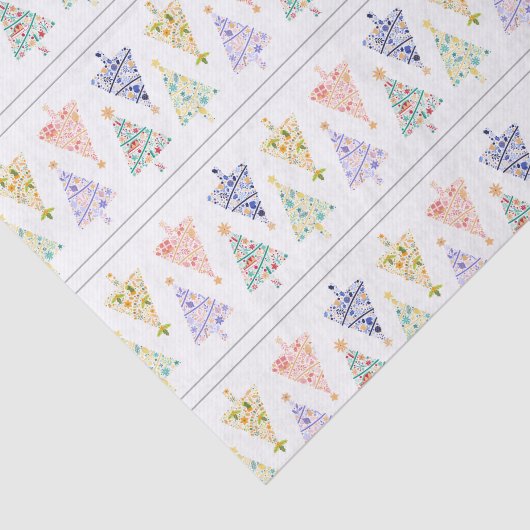 Modern kerstboom weefsel papier (Detail)