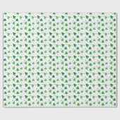 Modern kerstboompatroon cadeaupapier (Vlak)