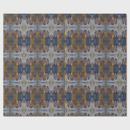 Modern kerstboompatroon cadeaupapier