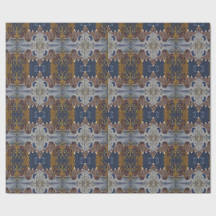 Modern kerstboompatroon cadeaupapier