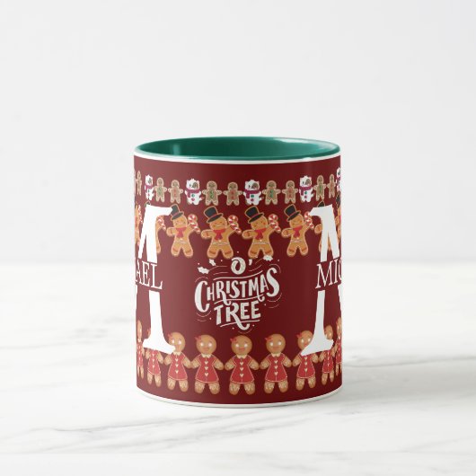 Modern Kerstbrood Monogram Kerstvakantie  Mok (Midden)