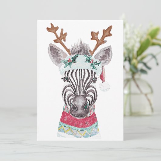 Modern kerstcadeau idee kaart (Staand voorkant)