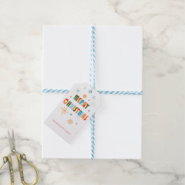 MODERN KERSTCADEAU LABEL CADEAULABEL