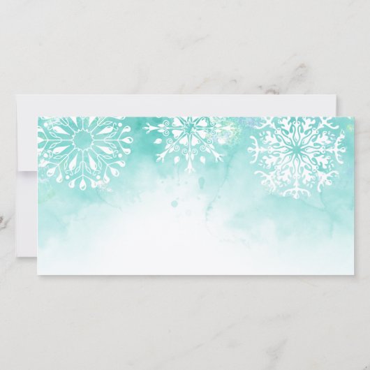 modern kerstcadeaukaarcertificaat Sneeuw (Achterkant)